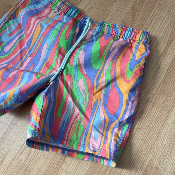 Men’s Rowdy Gentlemen Colorful Mesh Lined Swim Trunks Size Medium - Picture 2 of 6